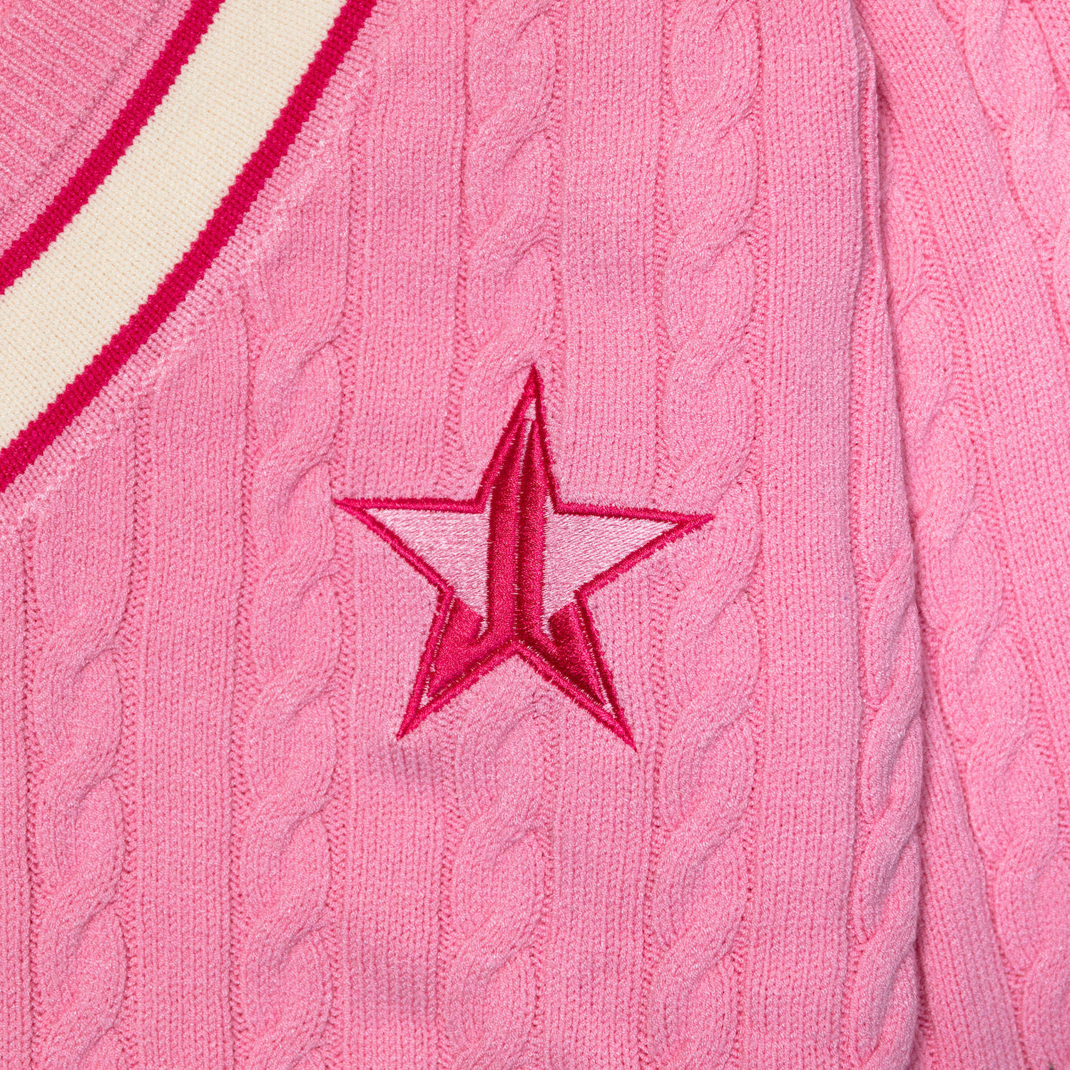 Pink Varsity Sweater