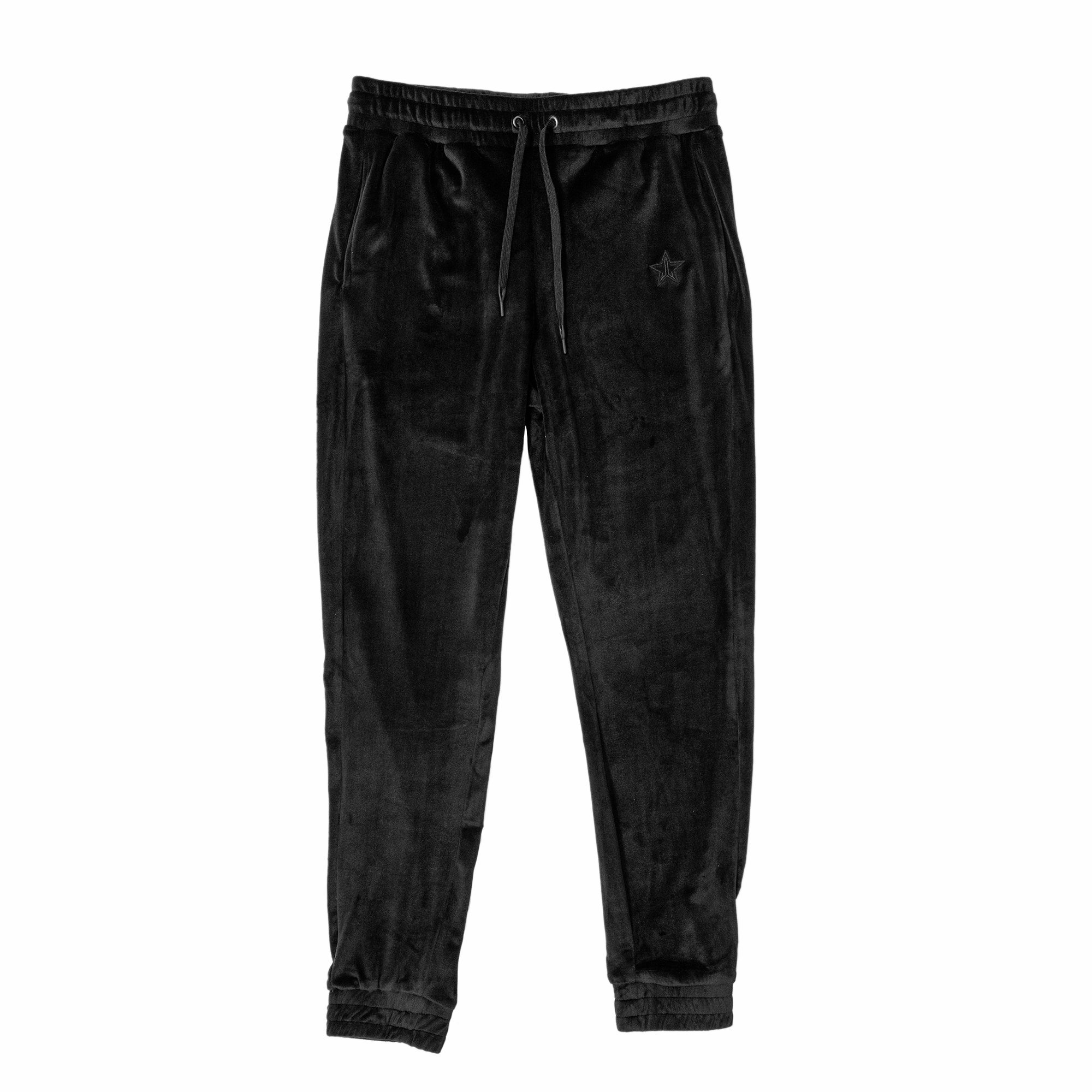 Black Velour Joggers