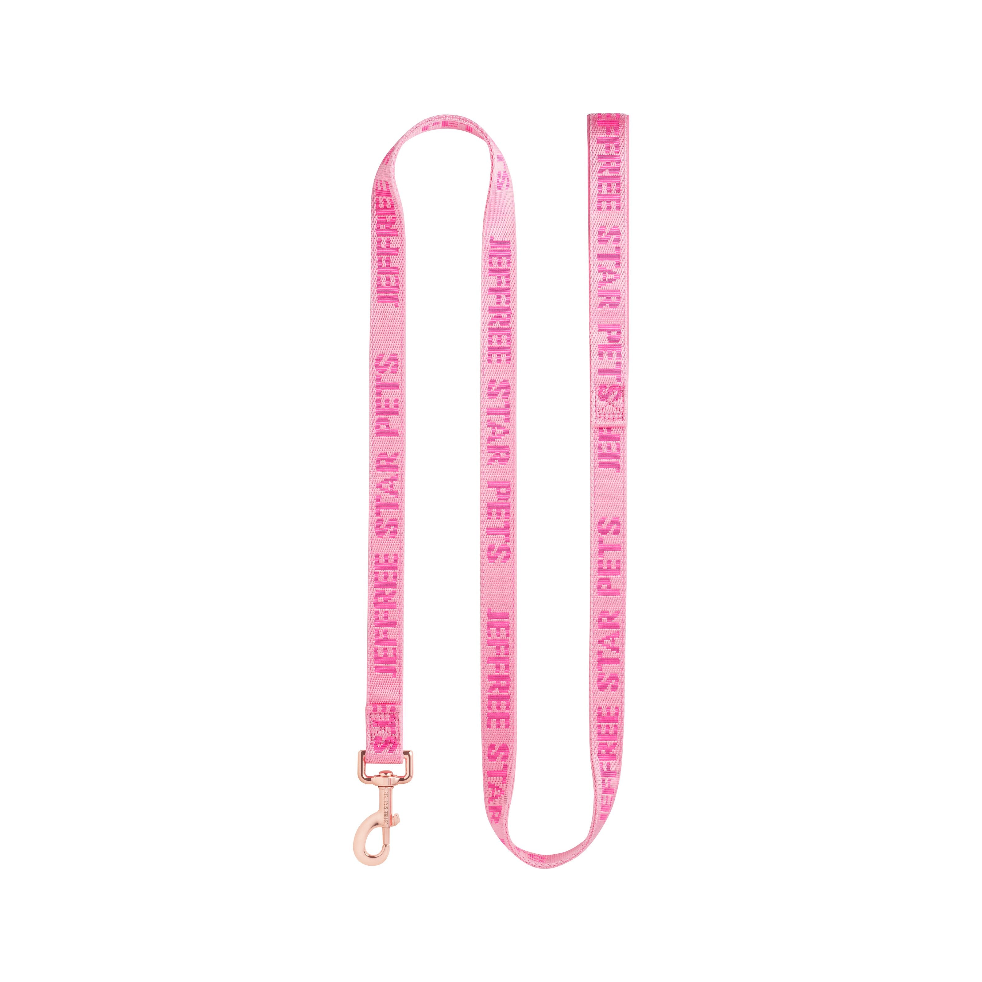 Woven Pink Leash view 1