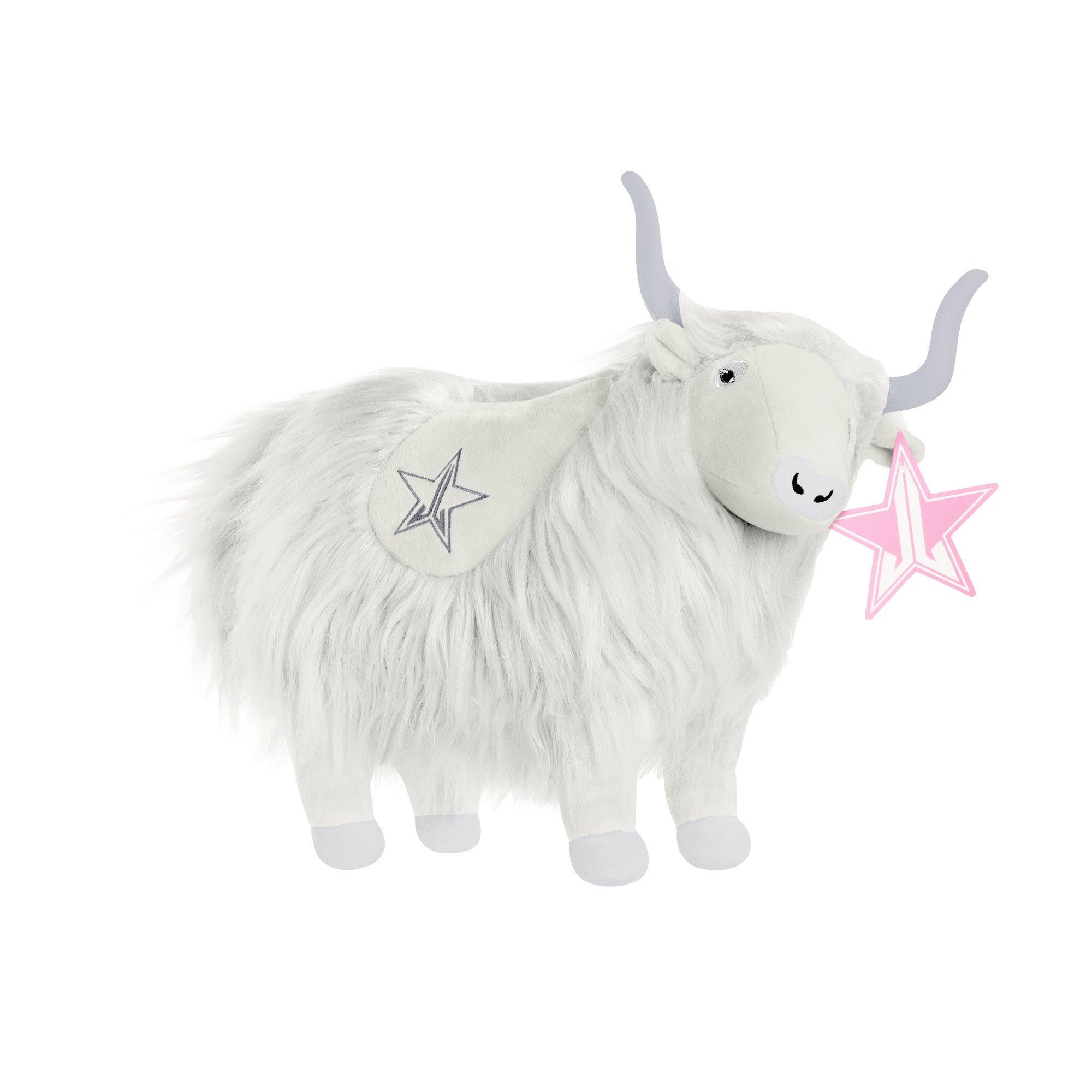 White Yak Plushie view 1